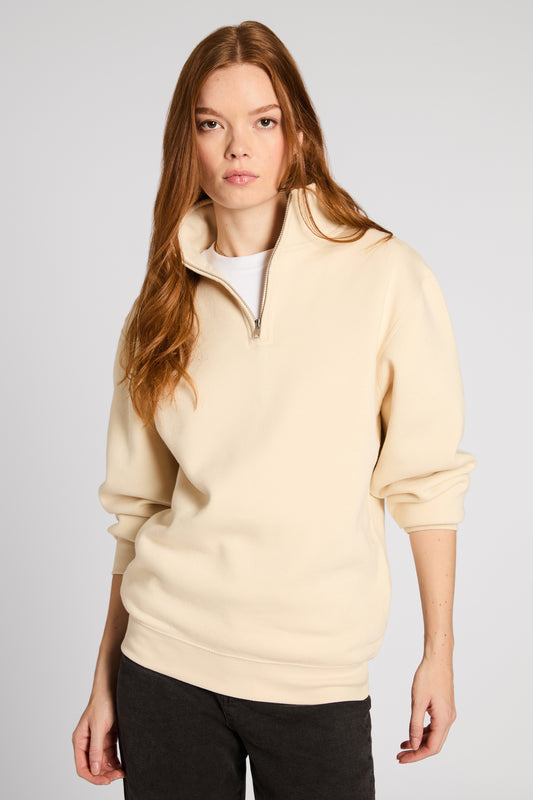 Premium Quarter Zip Crewneck