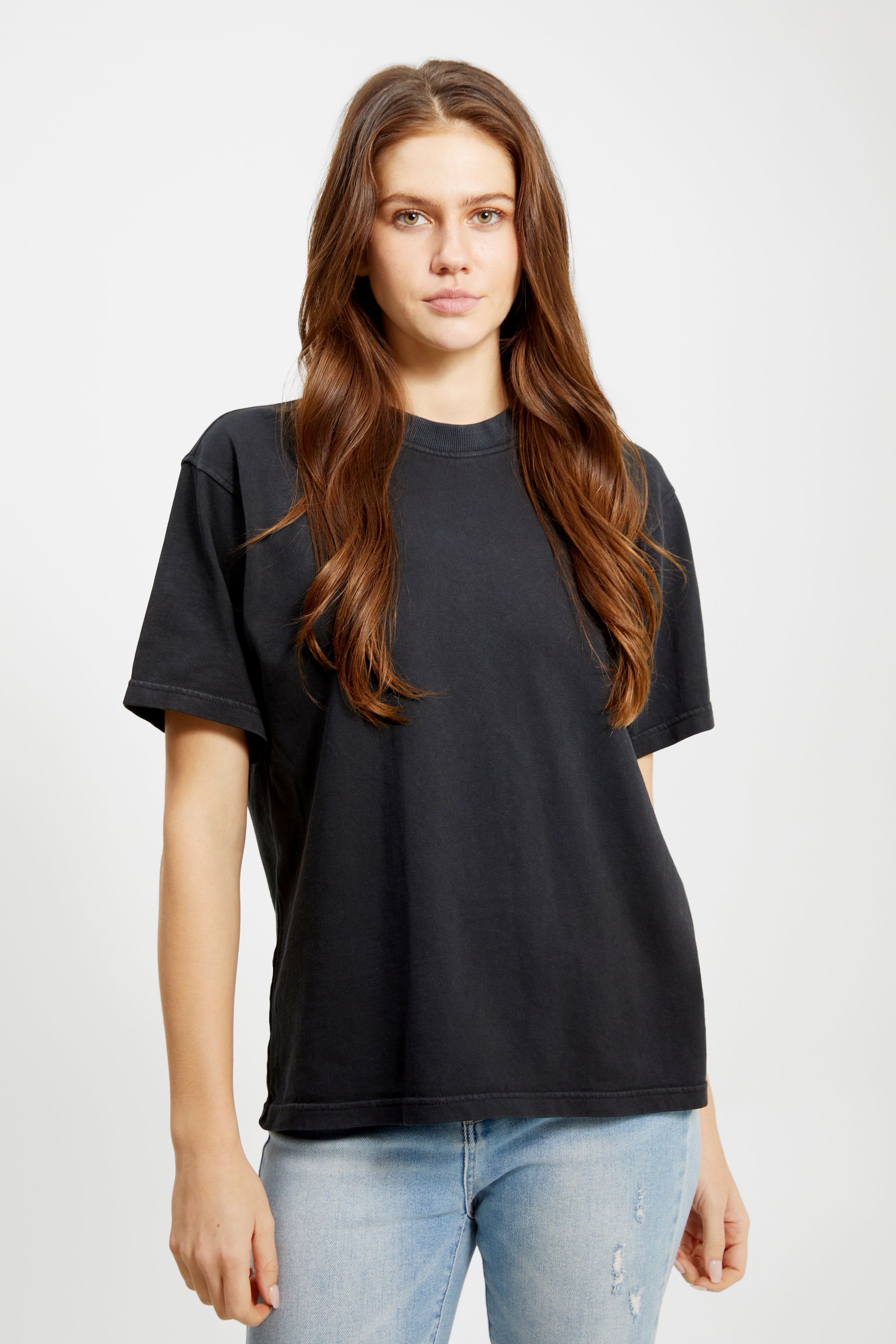 【oan】Reb Pigment Over Long Short Sleeve T-Shirt T-WASRIB Man: Long-sleeve T-shirt with smudged logo | Diesel